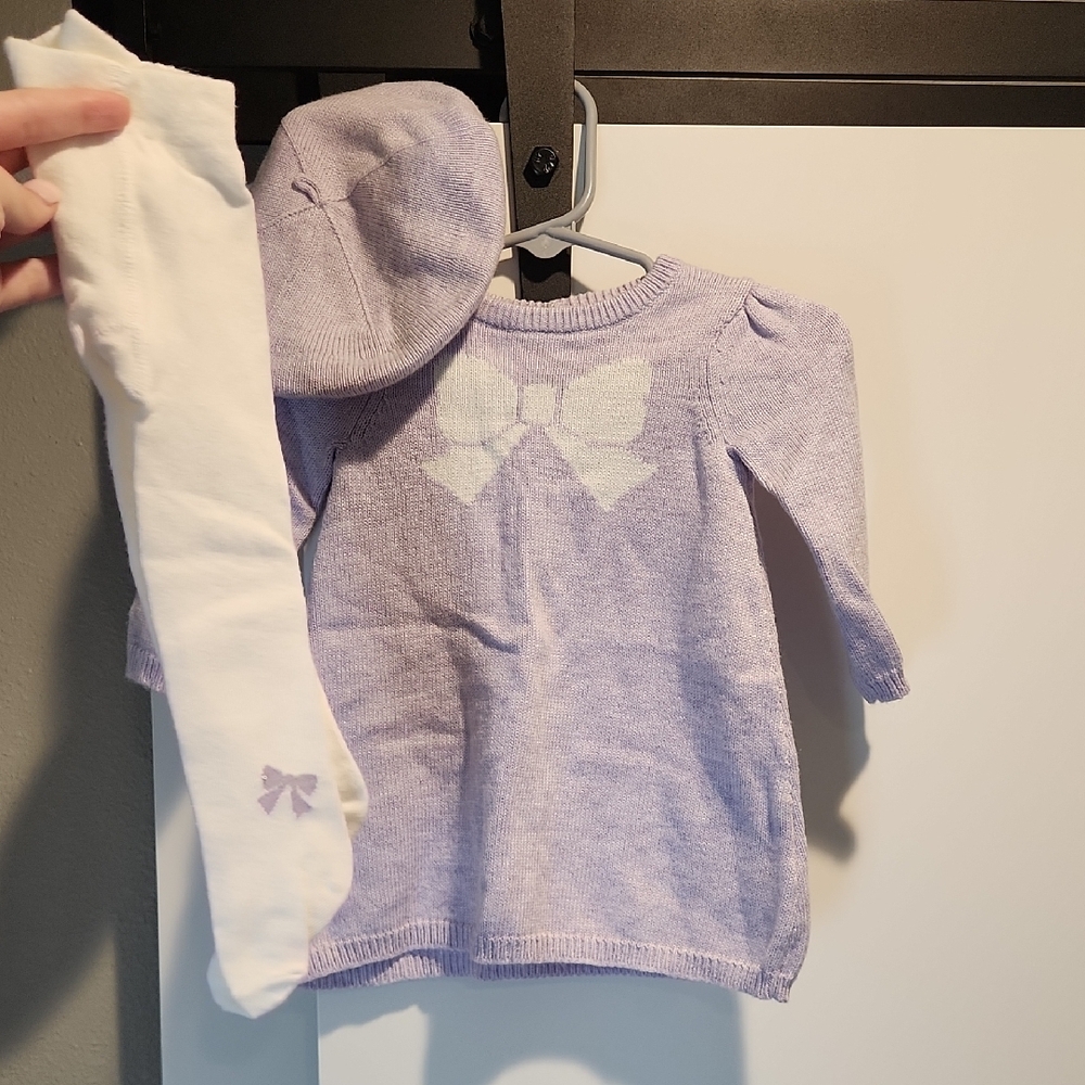 3 Piece Girls Purple Set-Janie And Jack